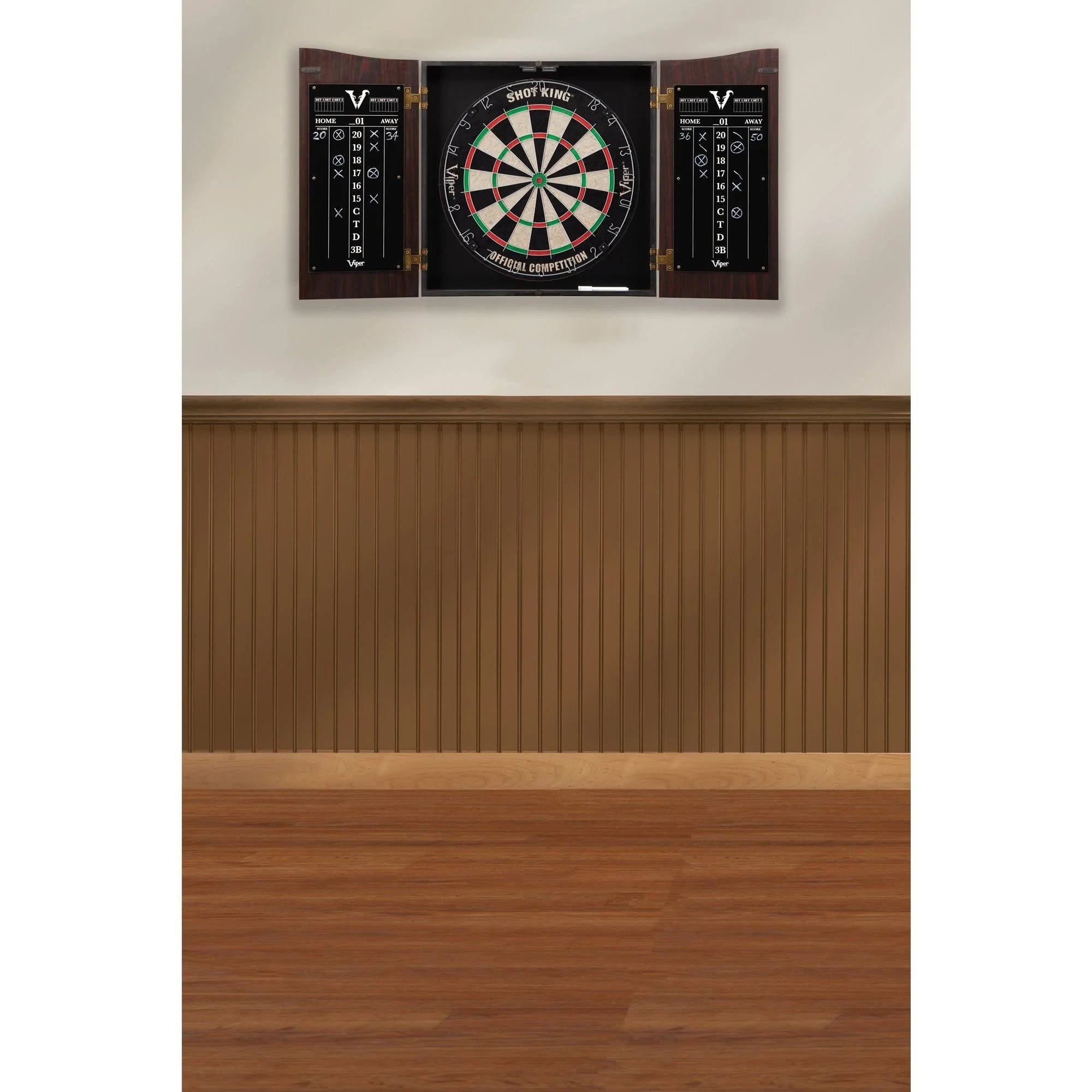 Dartboard Cabinet with Sisal Dartboard W5314