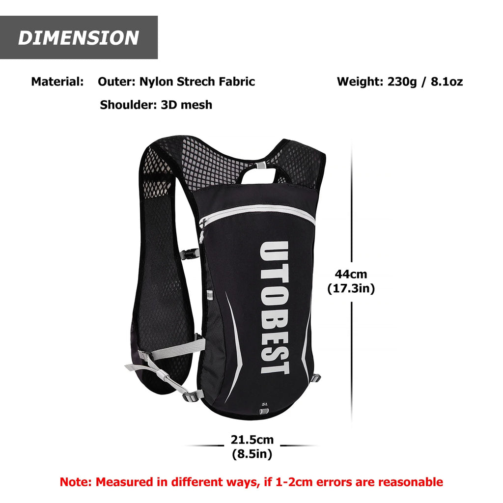 Running Backpacks Hydration Pack Running Vest 5L M7320