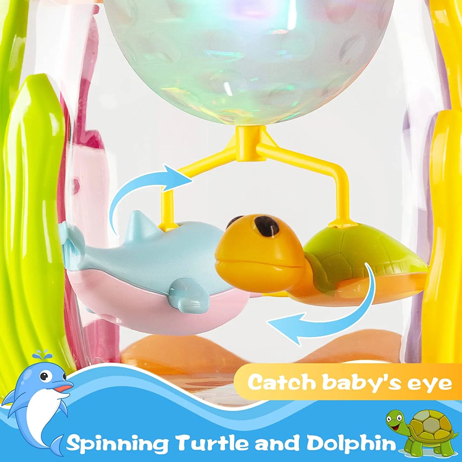 Musical Ocean Rotating Light Up Baby Toys W789627