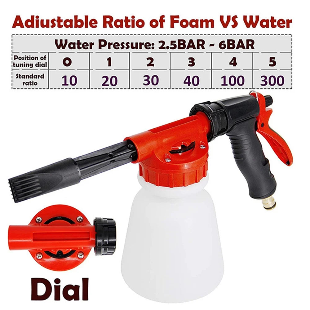 Adjustable Dial Foam Sprayer with 1 Liter Bottle X457659