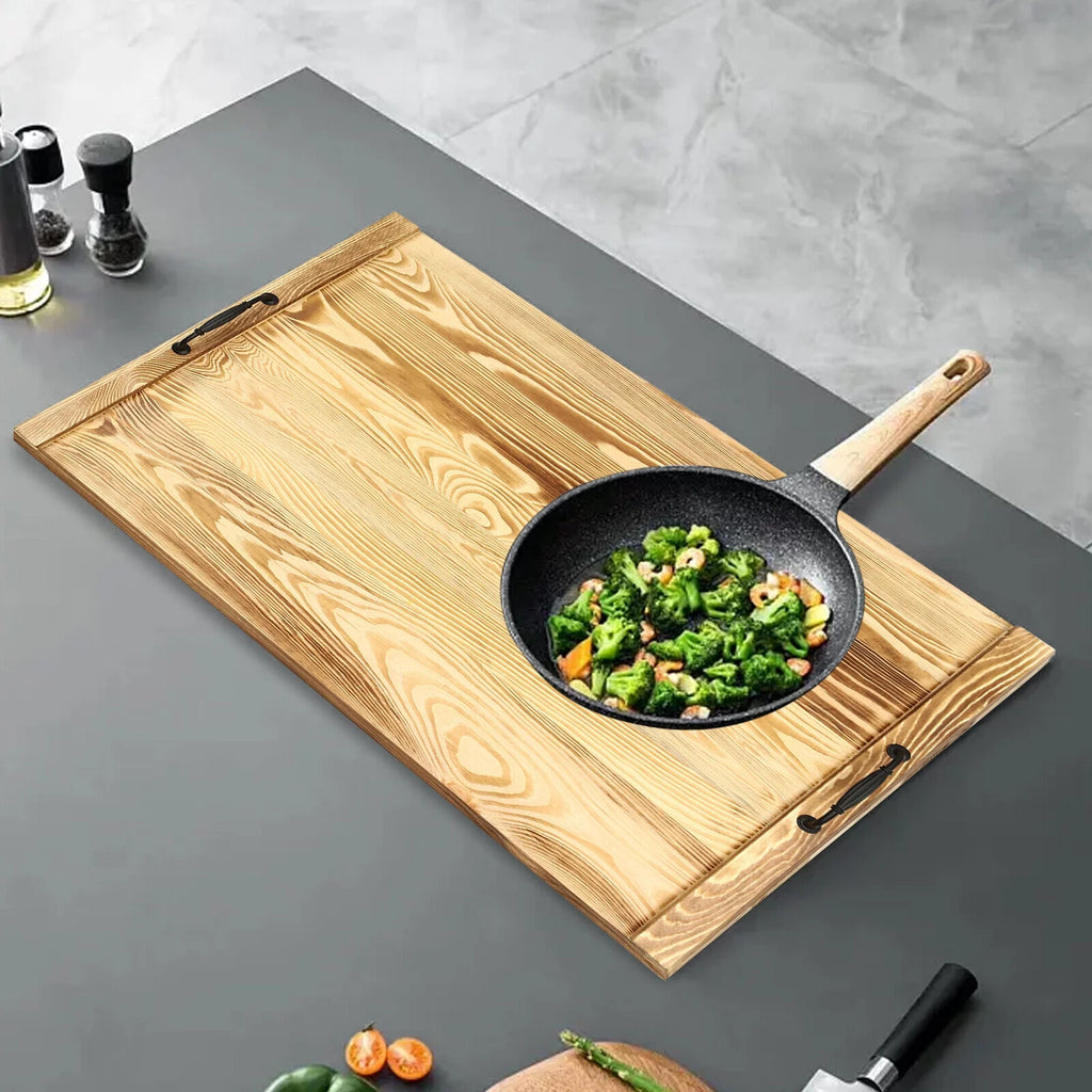 Pine Wood Noodle Board Stove Cover W96284
