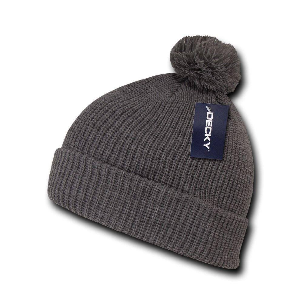 1 Dozen Knitted Pom Pom Beanies H631