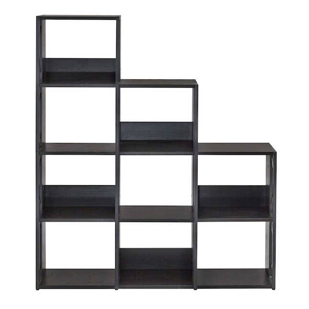 Black 9-Shelf Bookcase G903