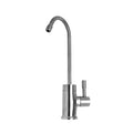 Pewter Point-of-Use Drinking Faucet with Contemporary Round Base and Side Handle V9666