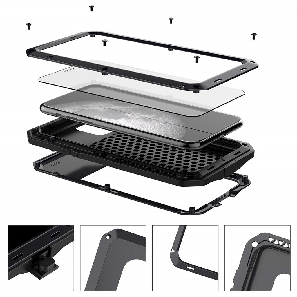 Heavy Duty Shockproof Aluminum Metal Case for iPhone 6 Plus W66331