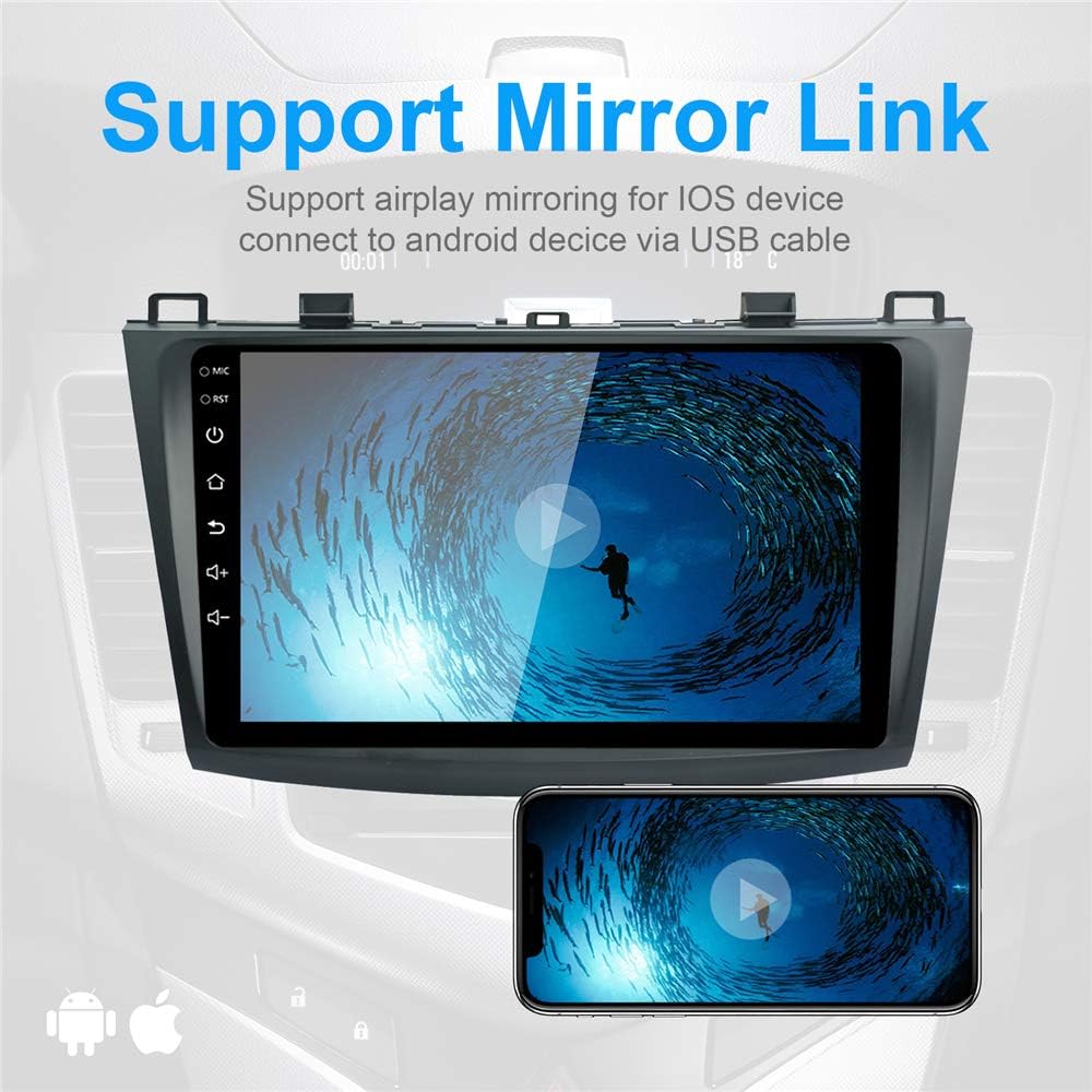 9 inch Capacitive Touch Screen Car Stereo with Bluetooth for Mazda 3 2010 2011 2012 2013 U883420