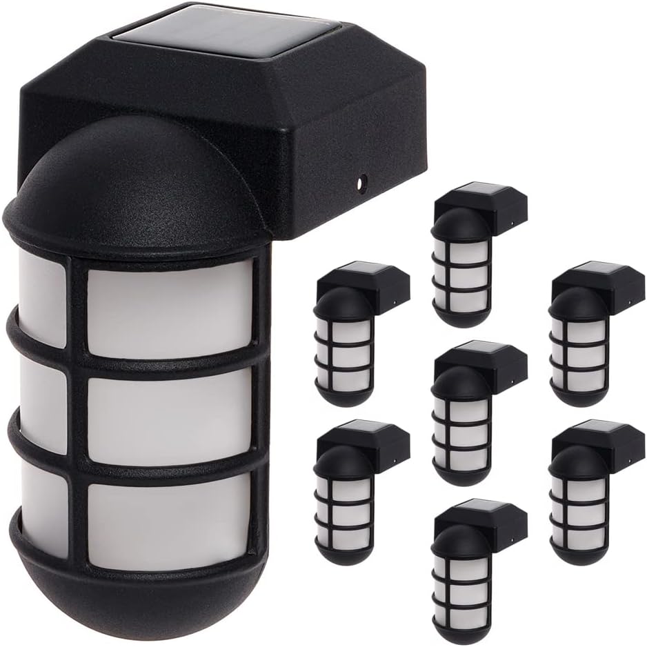 8 Pack Solar Post Cap Lights for 4x4 Wood Posts C837125