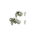 Stainless Steel Keyed Entry and Single Cylinder Deadbolt 6 Way Latch (Case of 2) T30656
