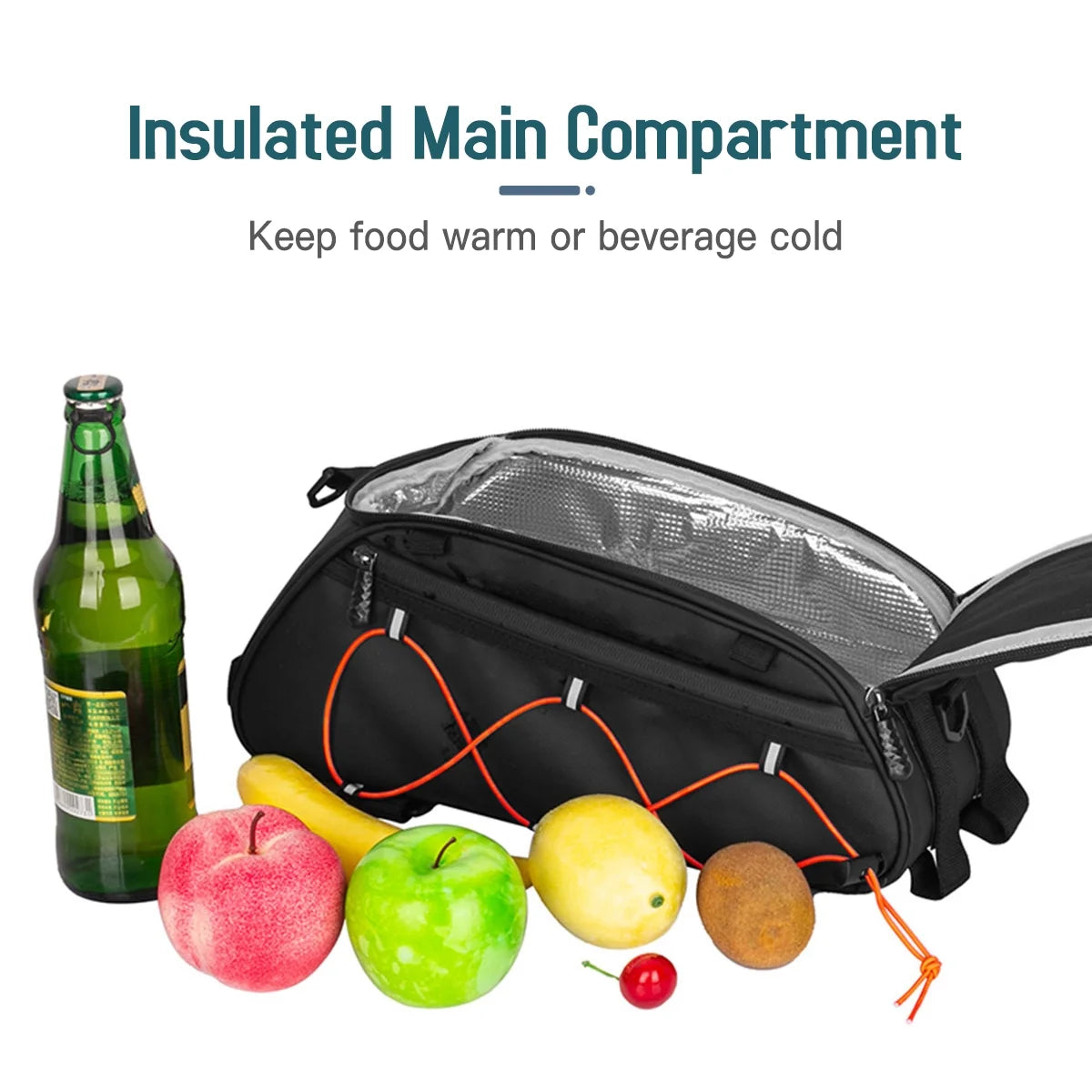 Waterproof Bike Rack Bag Set with Trunk Bag and Side Hanging Bags U1865