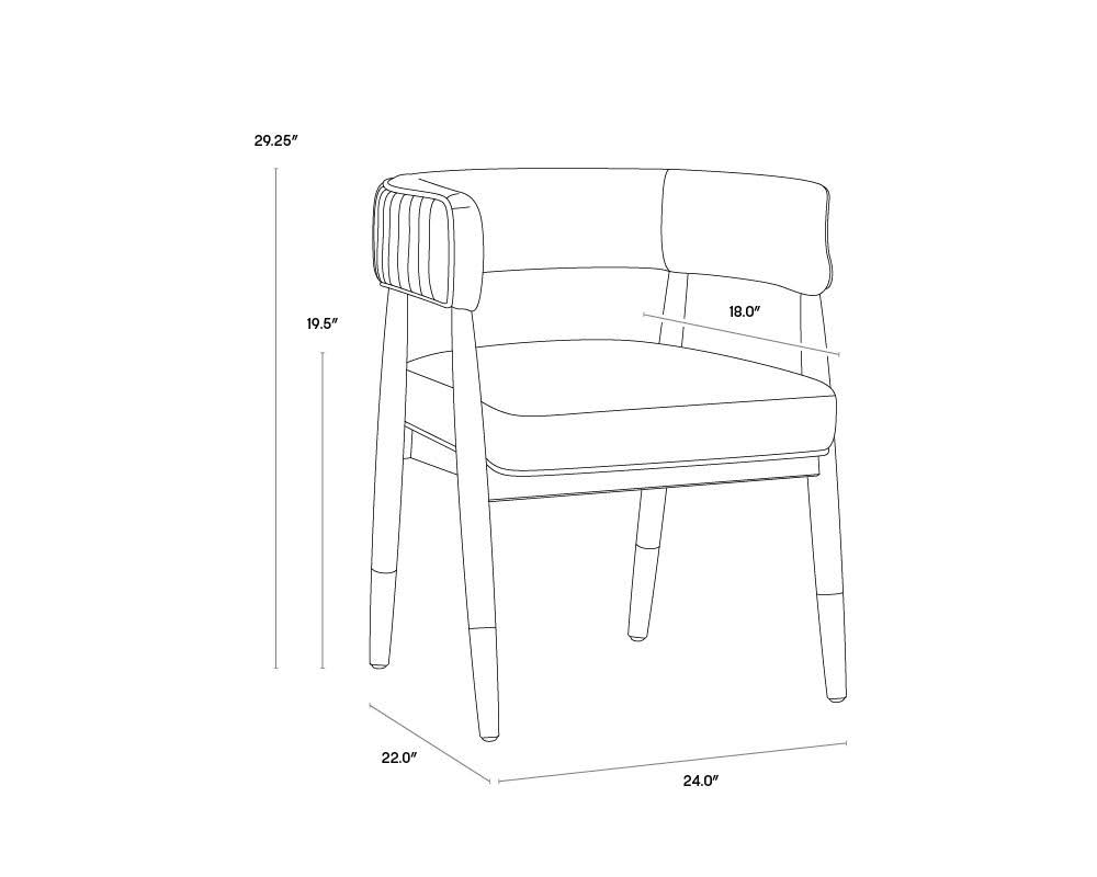 Charcoal Dining Armchair U60631