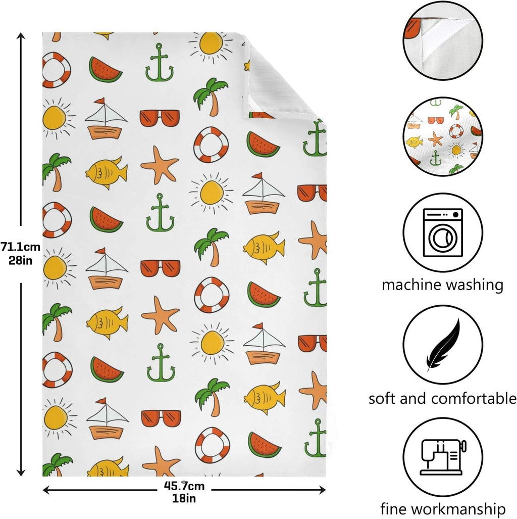 Kitchen Dish & Tea Towel, 28x18in-6 PCS V353266