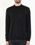 Black Silk Cashmere Mock Turtleneck W98478