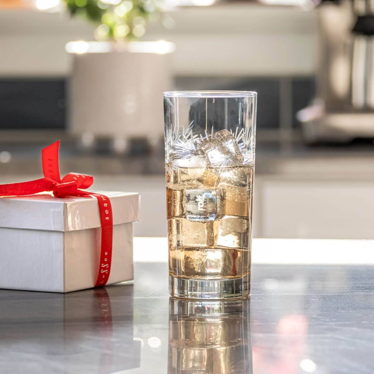 Set of 4 15oz Glass Highball Glasses M3458