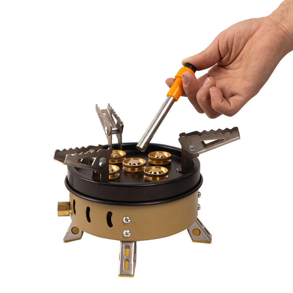 Portable Outdoor Camping Stove, Foldable Gas Cooker A5022