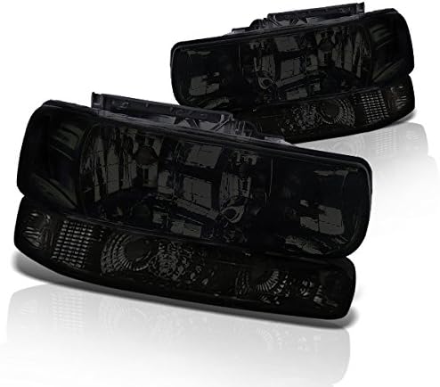 Clear Lens Headlights Bumper Light Set with Black Housing Q254543