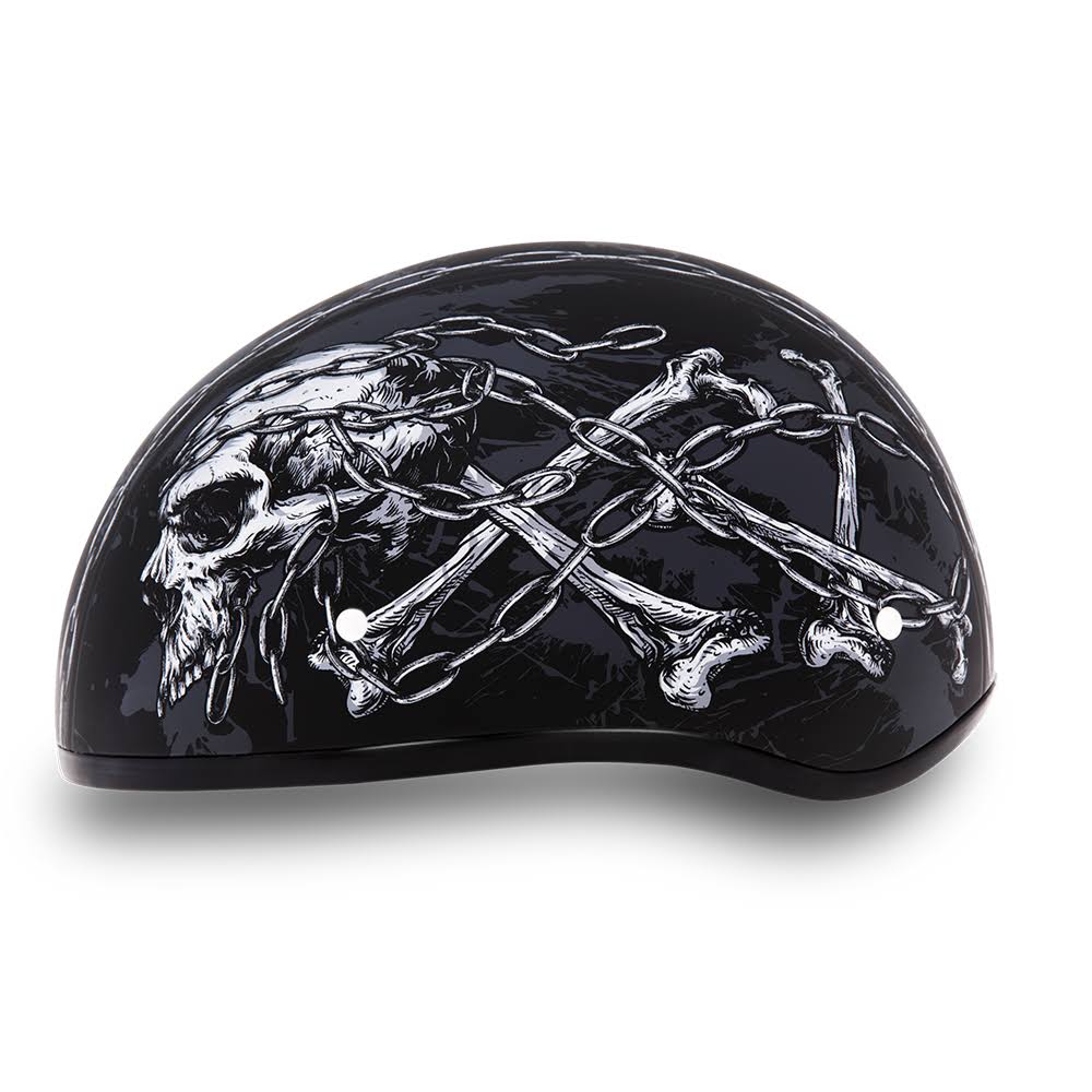 Black Half Face Helmet R6787