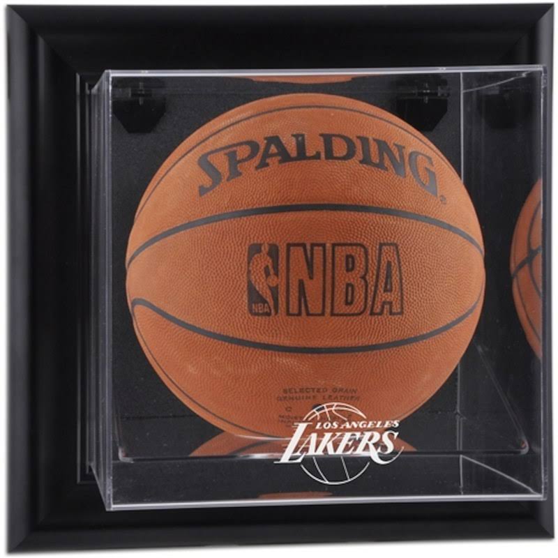 Black Framed Wall-Mounted Basketball Display Case M5463