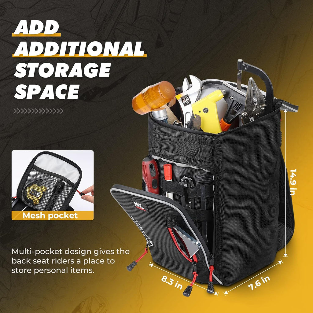 Storage Center Shoulder Console Cargo Bag Between Seat Storage with Two Hydration Backpacks Z27051