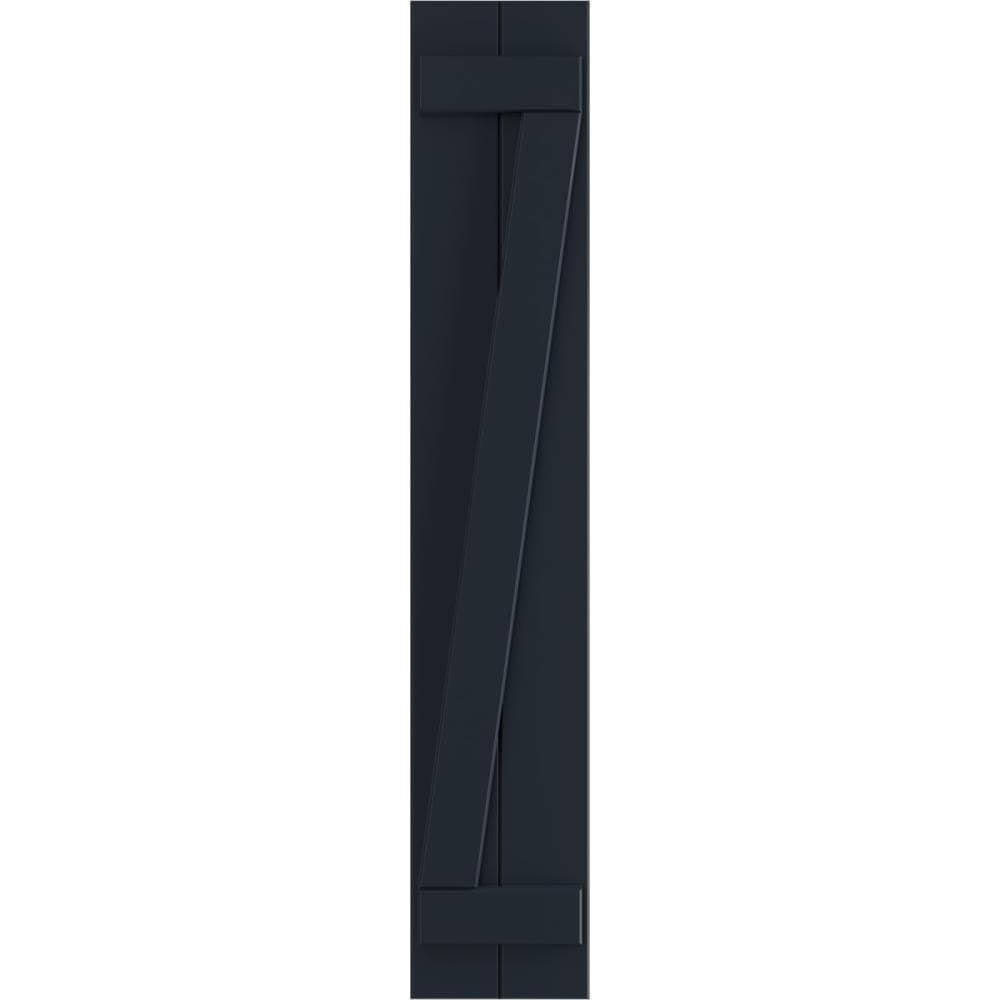 Starless Night Blue PVC Board and Batten Shutters (Per Pair) L637725