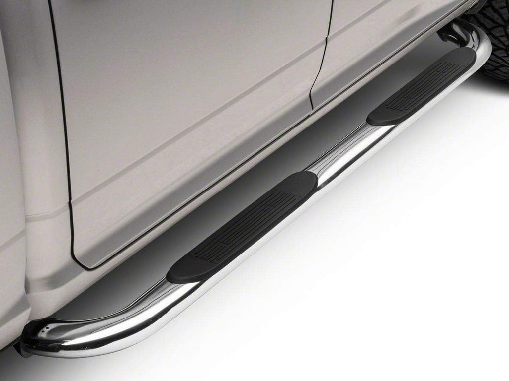 4-Inch Oval Bent End Side Step Bars Stainless Steel H913935