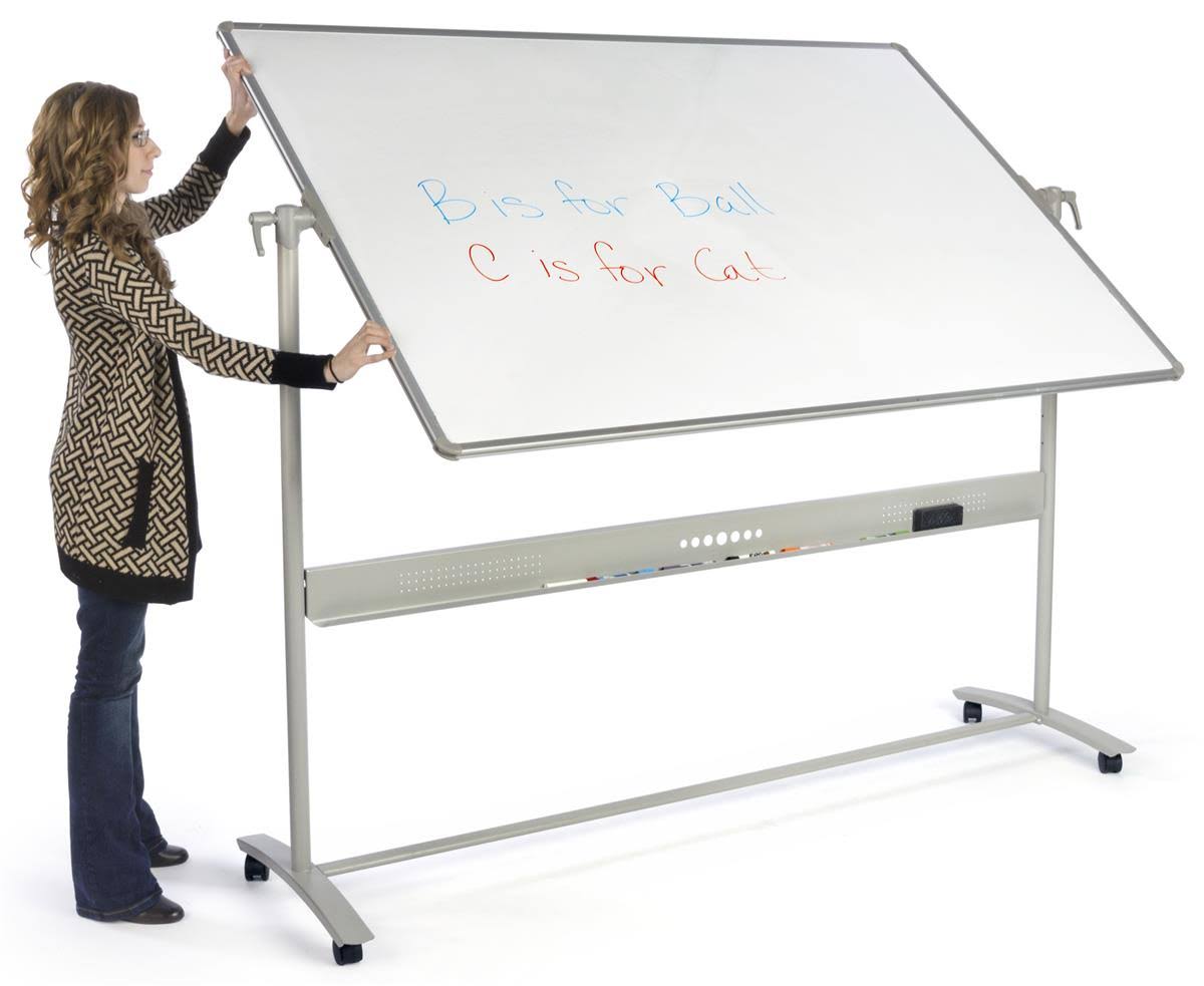 Reversible Whiteboard with Rotating Frame Q85553