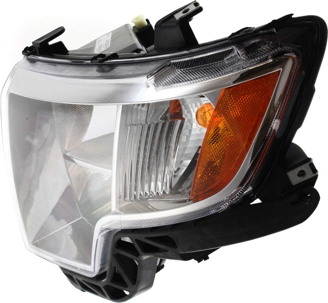 Headlight Assembly Compatible with 2007-2010 Ford Edge Halogen Chrome Driver Side N6208