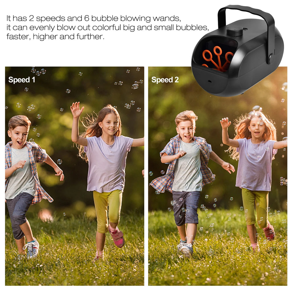 Portable Rechargeable Bubble Machine Y87346