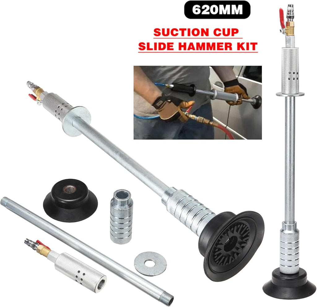 Car Dent Pneumatic Puller Suction Cup Slide Hammer Tool Kit G78609