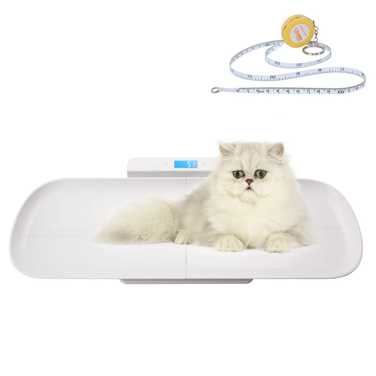 Pet Scale with Tape Measure, Digital Infant Scale with Height Tray, Max 220lb, Pack of 2 H831