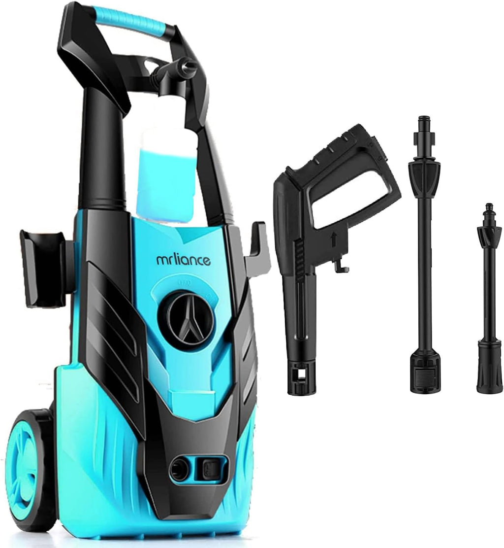 Electric Pressure Washer 1.59GPM 13-Amp with Adjustable Spray Nozzle Soap Bottle, Lake Blue V5226