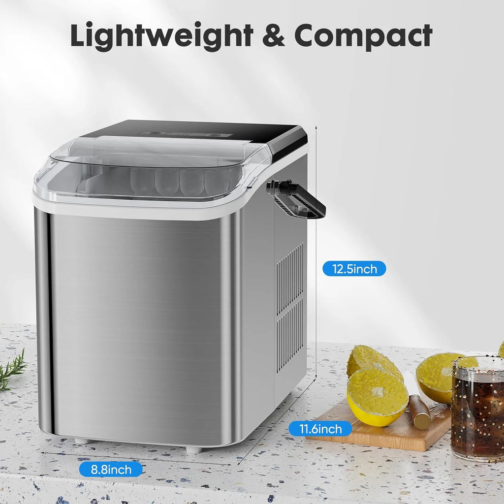 Countertop Ice Maker with Ice Scoop and Basket N48727