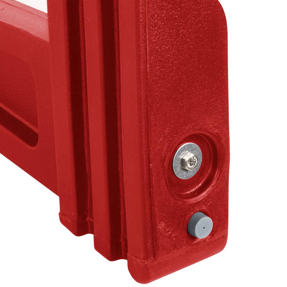 4& Red Free-Standing Sneeze Guard H85781