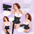 Black Compression Waist Trainer Wrap S472