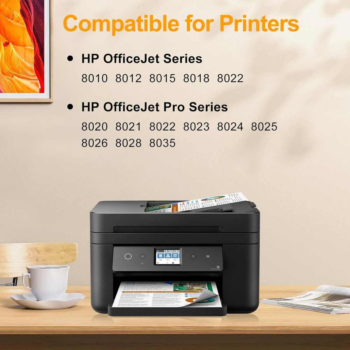 4 Pack BK/Y/M/C Ink Cartridges for HP 910XL Printer T573588