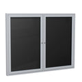 Black Satin Aluminum Enclosed Letter Board U94531