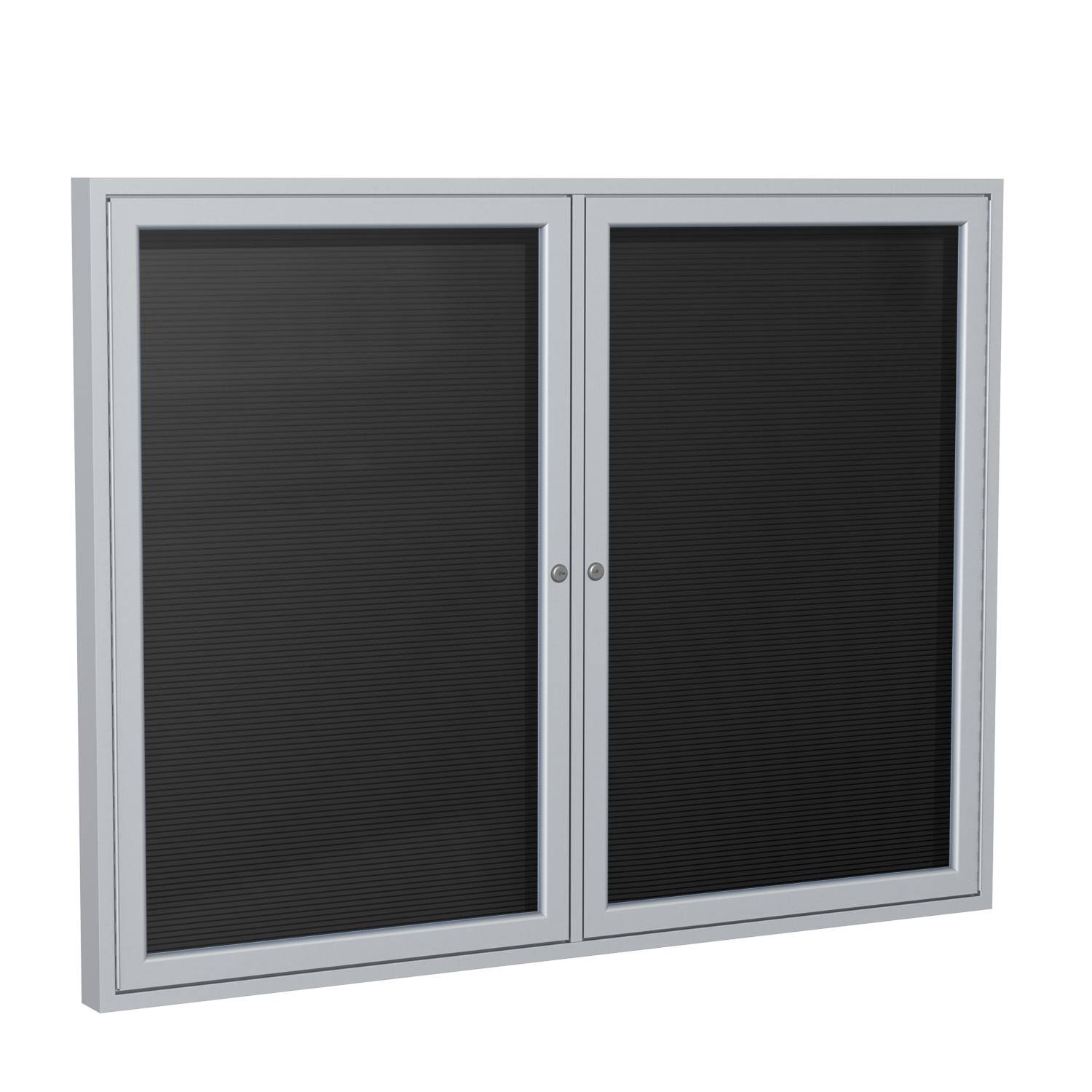 Black Satin Aluminum Enclosed Letter Board U94531