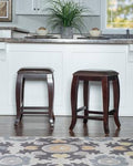 Dark Brown Square Top Counter Stool K9896