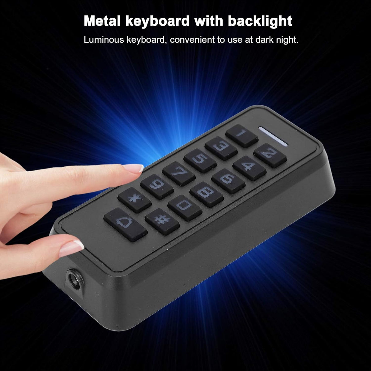 Wireless Access Control Keypad with Backlight, 125KHz RFID Reader, Wiegand26, 10000 Users T6507