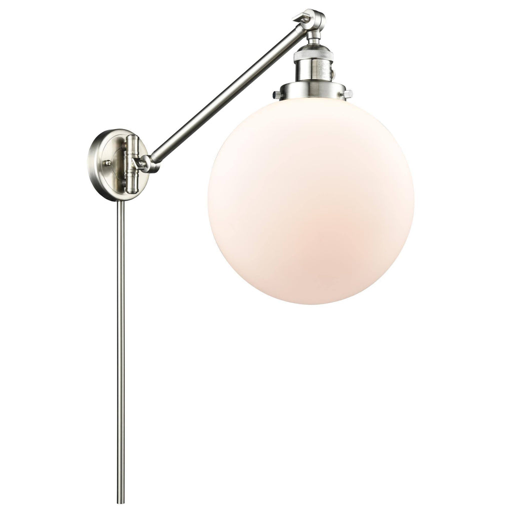 Brushed Satin Nickel Swing Arm Lamp G8654