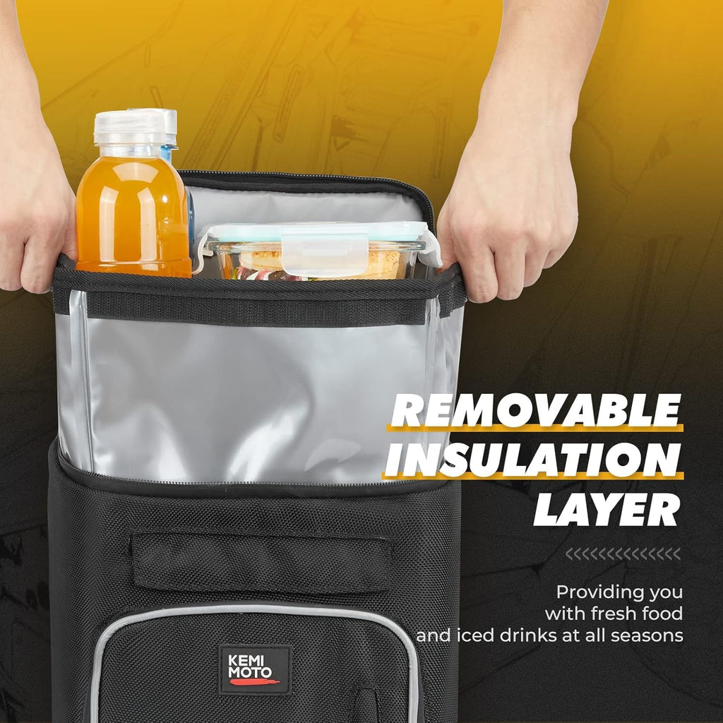 Storage Center Shoulder Console Cargo Bag Between Seat Storage with Two Hydration Backpacks Z27051