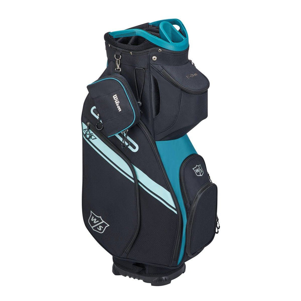 Black/Teal Cart Bag C409
