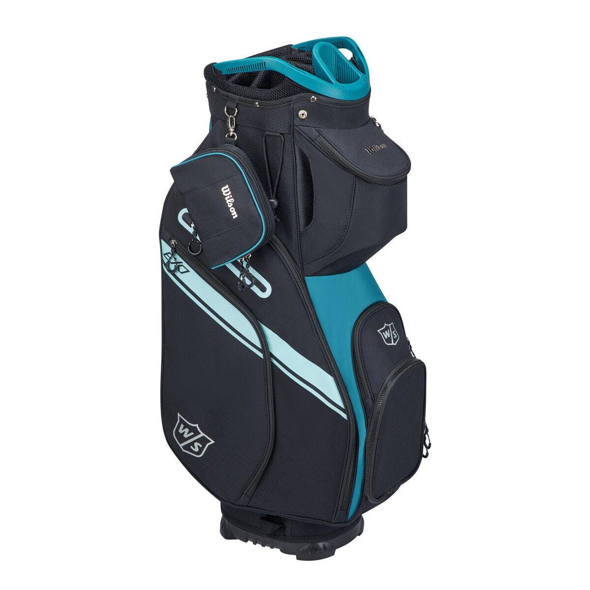Black/Teal Cart Bag C409