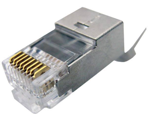 100 Pack Shielded RJ45 Connector for Cat6 A573