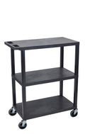 Black 3 Shelf Utility Cart T567