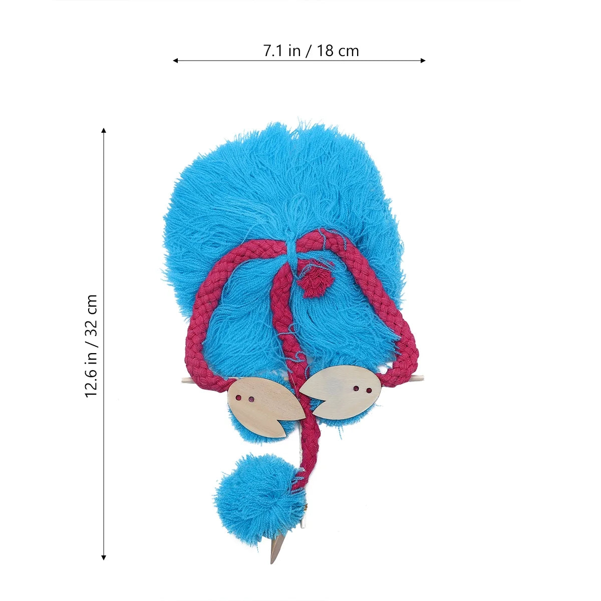 Sky-blue Plush Ostrich Marionette Toy A3162