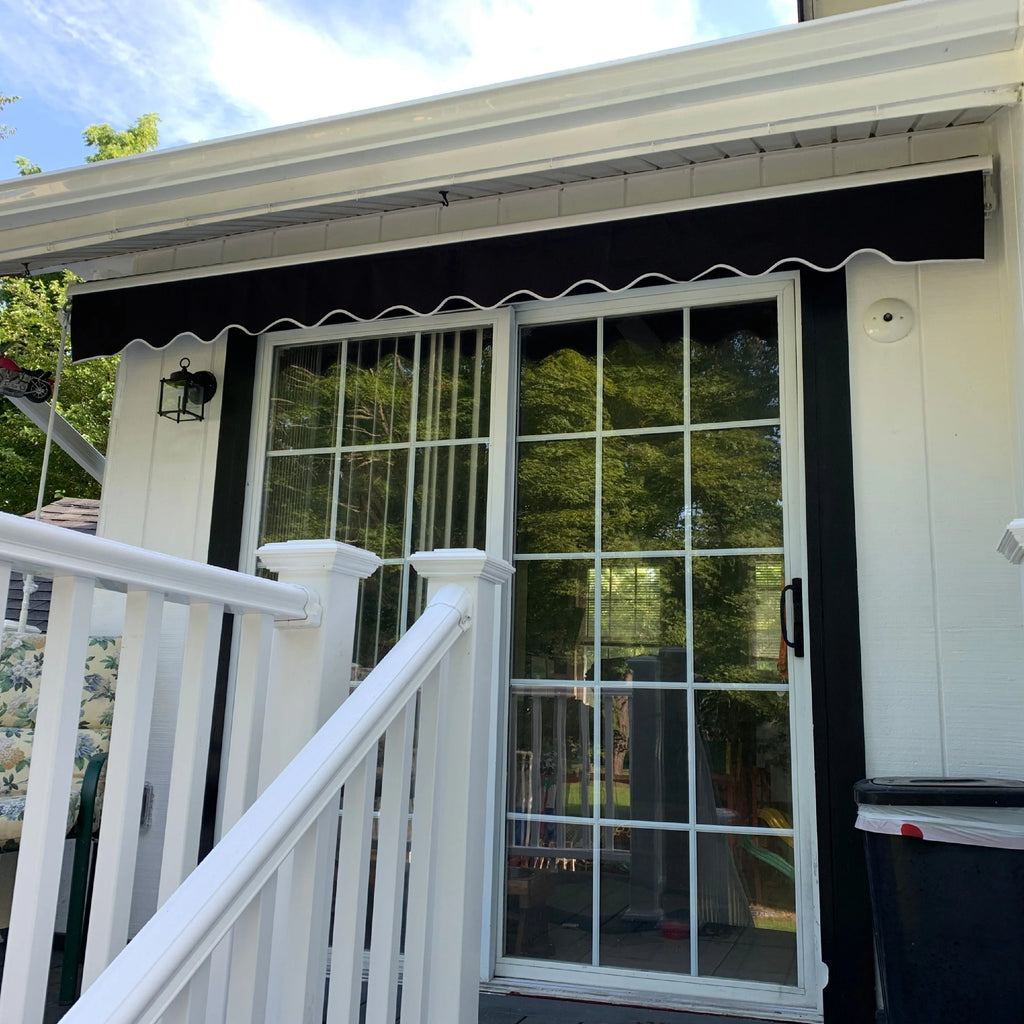 Black Retractable Patio Awning Z256140