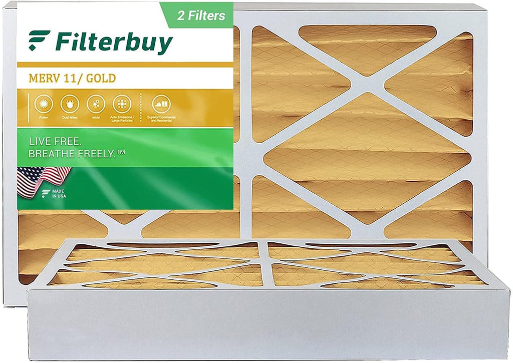 16x25x4 MERV 11 Pleated Air Filter (2-Pack) L122