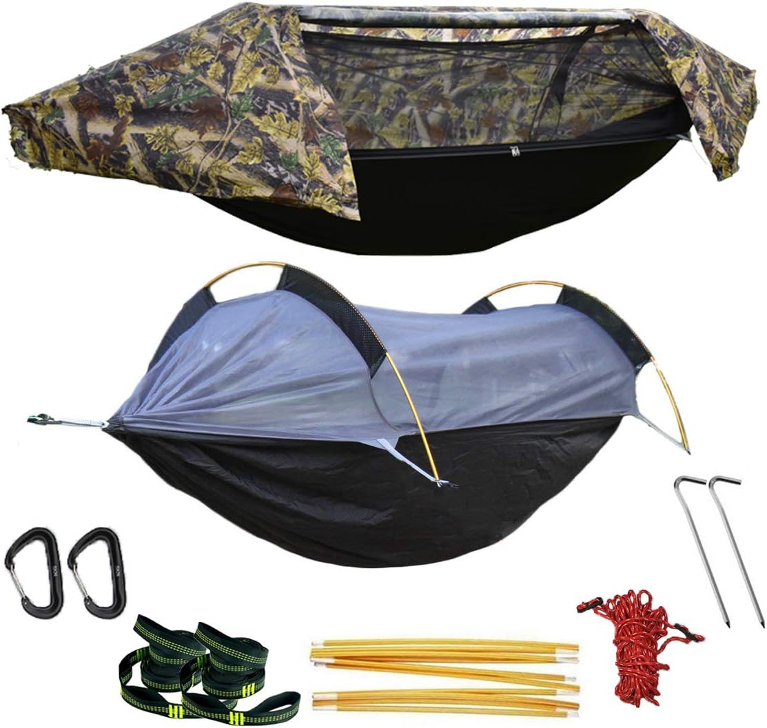 Camping Hammock with Net and Rainfly Cover M8183