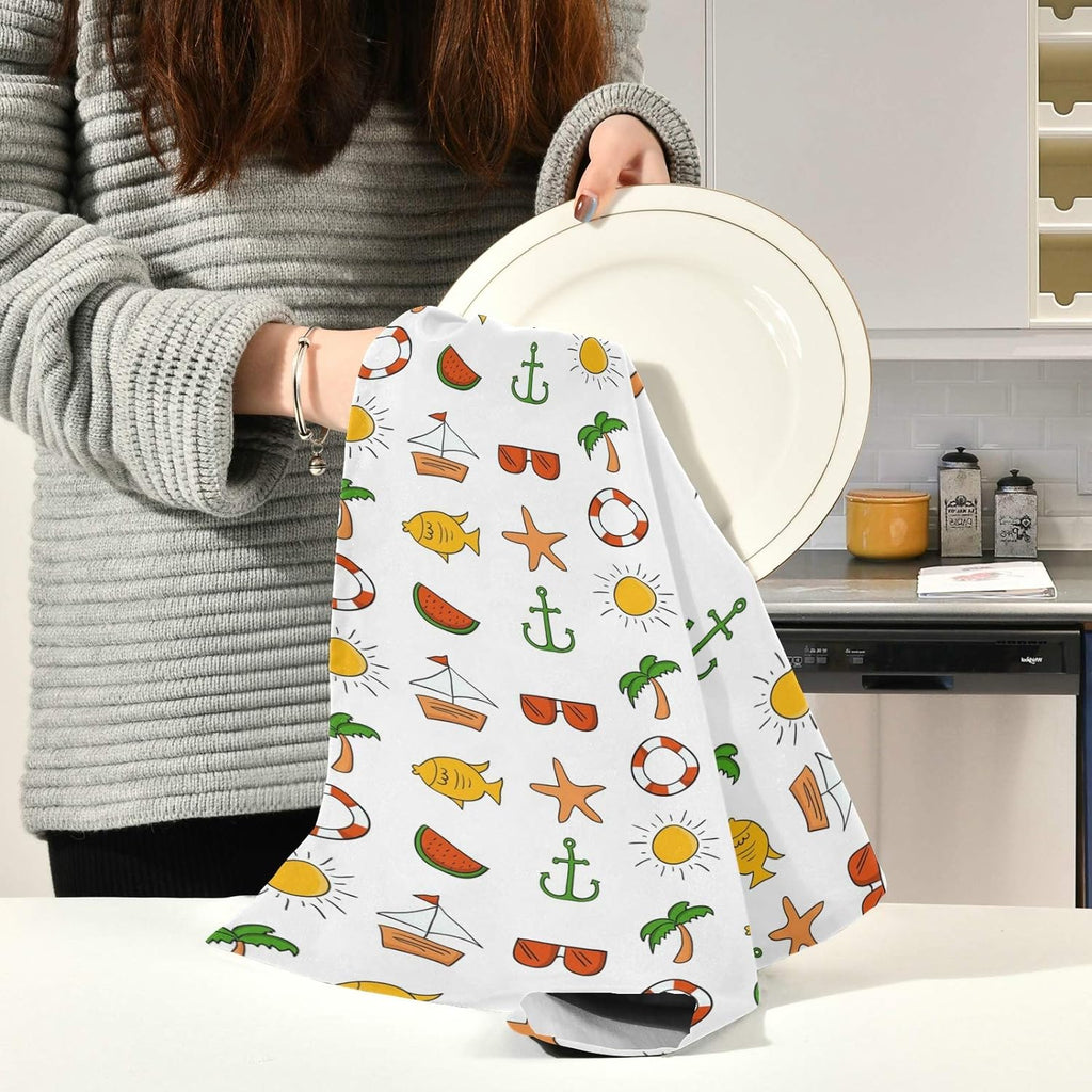 Kitchen Dish & Tea Towel, 28x18in-6 PCS V353266