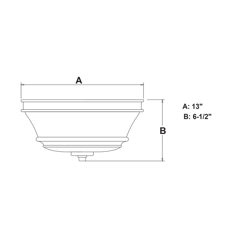 Matte Black Flush Mount Light R4924